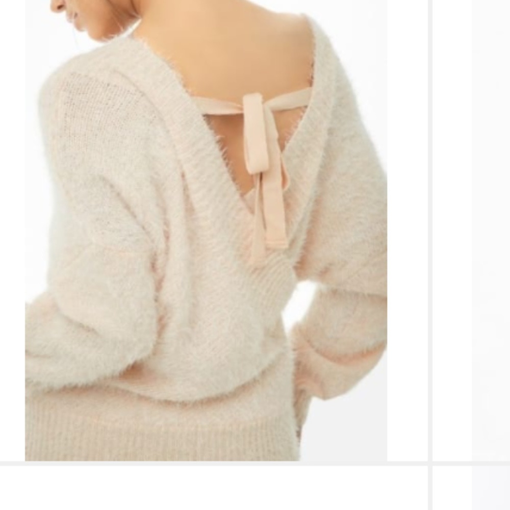 NWT LF STRETCH BLUSH PINK SOFT OVERSIZED OFF SHOULDER SWEATER SLOUCHY COZY S